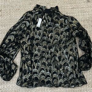 Banana Republic sheer shimmer top